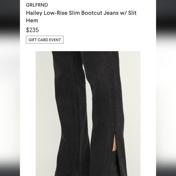 NWOT GRLFRND "Hailey" jeans in Sunset Strip - Picture 4 of 12